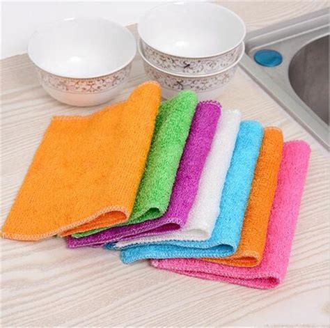 2019 High Efficient Microfiber Color Dish Clothbamboo Fiber Washing