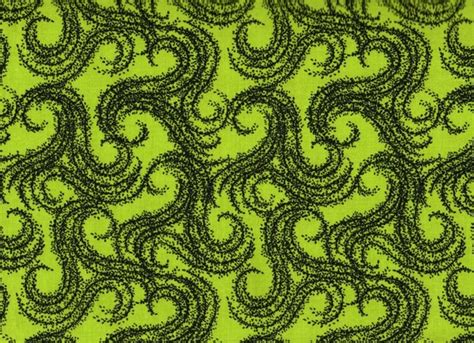Lime Green Fabric Floral Fabric Green Fabric Green Floral Fabric 1
