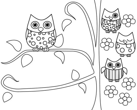 Baby Owl Coloring Pages At Free Printable Colorings