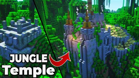 Minecraft Timelapse Jungle Temple Transformation 115 Survival Base