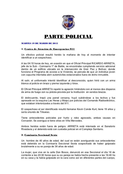 Parte Policial