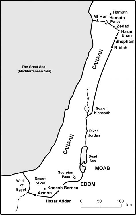 Canaan Map Bible Times