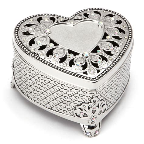 Whitehill Vintage Heart Shaped Jewellery Box Peters Of Kensington