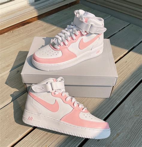Pick Your Color Custom Nike Air Force 1 Mid Custom Af1 Mid Etsy