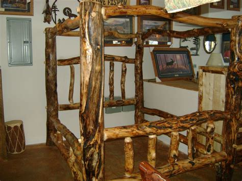 Call or text for any questions you may. Custom Made Gnarly Aspen Log Canopy Bed by Ireland's Wood ...