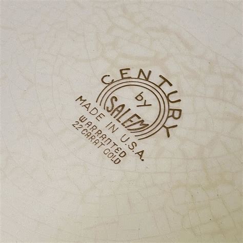 Century by Salem 23 Karat GOLD Encrusted 10" DINNER PLATE Floral | eBay