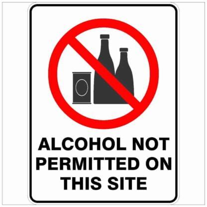 Alcohol Not Permitted On This Site Buy Now Discount Safety Signs
