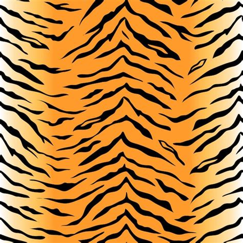 Tigre Piel Textura Seamless Patrón Animal Printvector