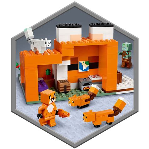 Lego Minecraft Siedlisko Lisów 21178