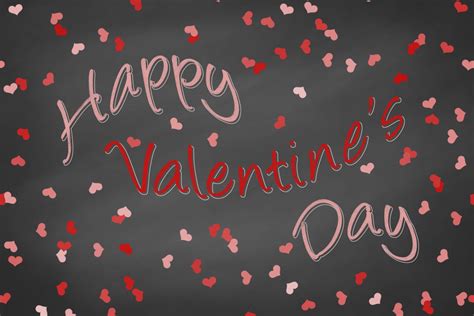 Chalkboard Happy Valentines Day Free Stock Photo Public Domain Pictures