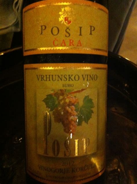Posip Cara Vrhunsko 2015 Wine Info