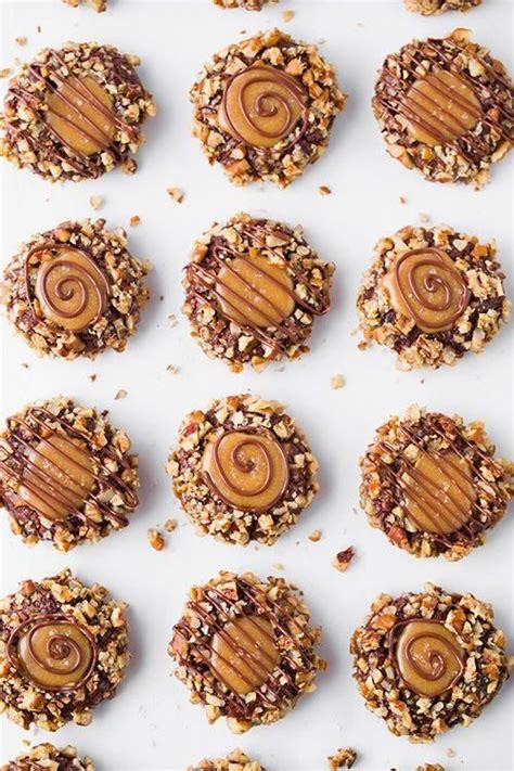 Salted Caramel Turtle Thumbprint Cookies Cooking Classy Christmas