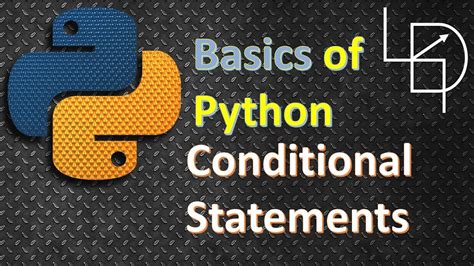 Conditional Statements In Python Youtube