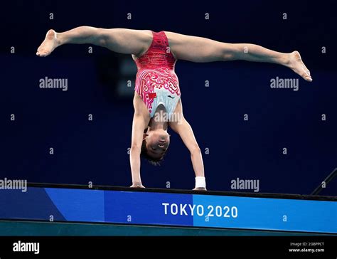 chen yuxi of china in action in the women s 10m platform final during the diving at the tokyo