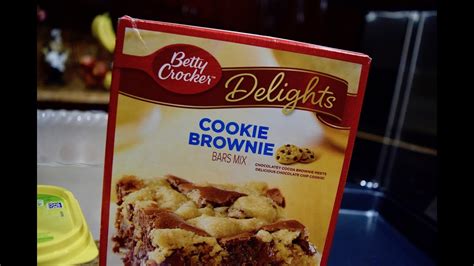 How To Make Betty Crocker Cookie Brownie Mix Youtube