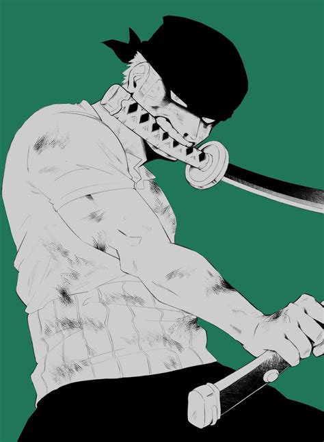 Roronoa Zoro One Piece Drawn By Udon Oneday Danbooru