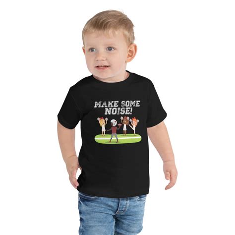 Make Some Noise Football Toddler Short Sleeve T Shirt For Game Day