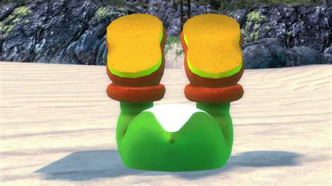 Yoshi Buried Upside Down At The Beach By Picklenick95 On Deviantart