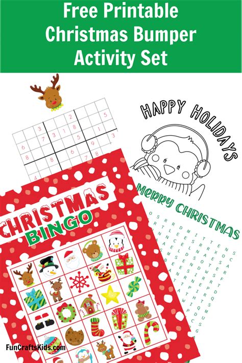 Christmas Bumper Activity Set Free Printable Fun Crafts Kids