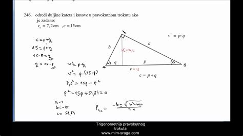 Trigonometrija Pravokutnog Trokuta Zbirka Potpuno Riješenih Zadataka Za