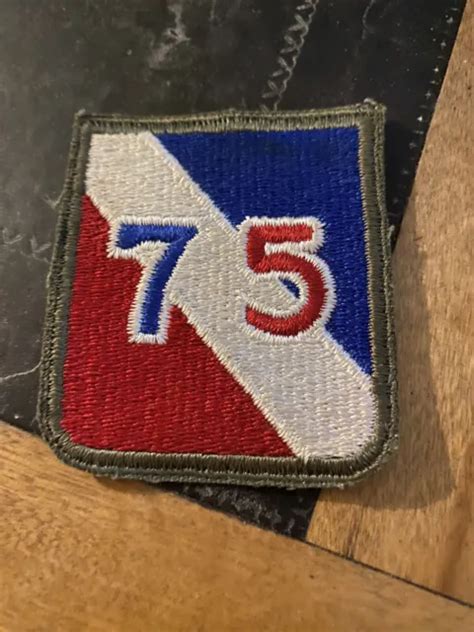 Original Ww2 Us Army 75th Infantry Division Patch Excellent Condition