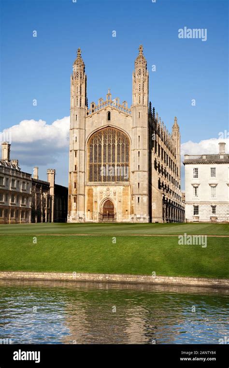 Kings College Chapel Cambridge From The Backs Stock Photo Alamy