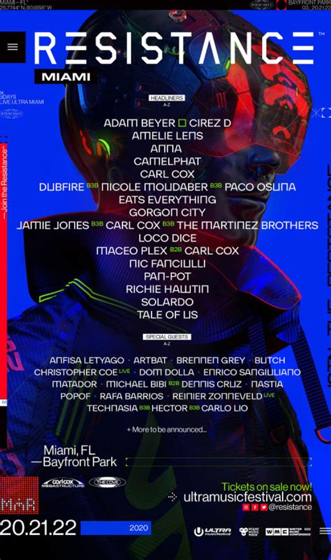 米国「ultra Music Festival 2020」resistanceのラインナップが超豪華！ Okmusic