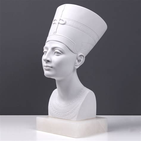Queen Nefertiti Bust Marble Sculpture The Ancient Home