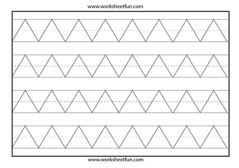 Free Printable Tracing Lines Down Worksheets For Preschool Name