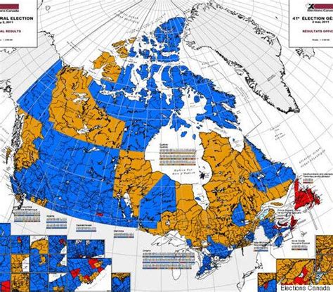 Use the map to select a riding and clicktap for more information. Canada Election Map, Before And After Canadians Voted ...