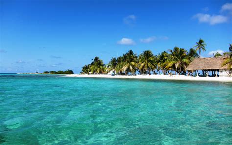 Belize Beautiful Islands With Sandy Beaches Caribbean Sea Central