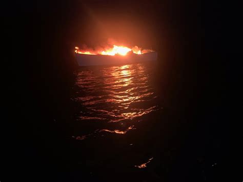 Dvids Images Coast Guard Rescues 2 From Boat Fire Near Cape Lookout