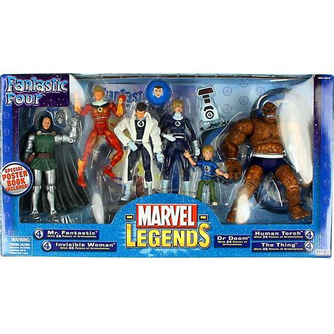 Marvel Legends Fantastic Four Action Figure 7 Pack Boxed Set Walmart