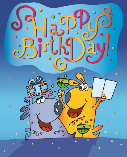 Funny Cartoon Birthday Cards Vector 01 Vector Birthday Free Download