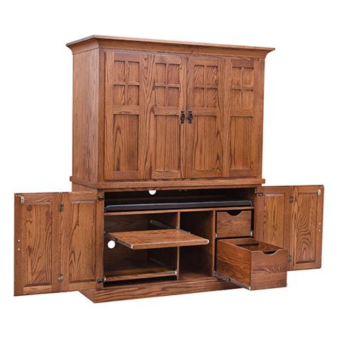Amish Computer Armoire Desks Barn Furniture