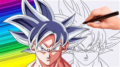 How To Draw Goku Ultra Instinct Youtube