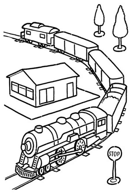 Free And Easy To Print Train Coloring Pages Tulamama