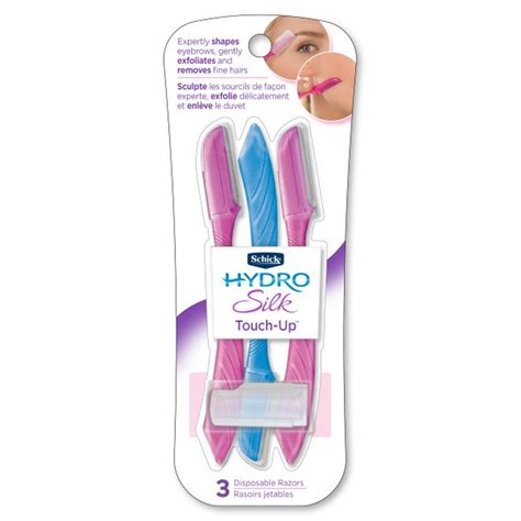 Schick Hydro Silk Touch Up Disposable Razors 3ct Shapes Eyebrows