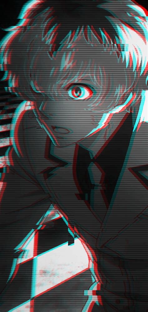 Glitch Effect Boy Sad Anime Aesthetic Wallpaper Anime Wallpaper Hd