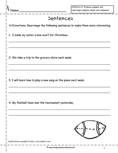 Everything you need for learning english in an app! 16 Best Images of Kindergarten Writing Sentences Worksheet ...