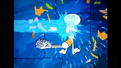 Spongebob Shoots Eyes Tears On Squidward And Destroys The Bikini Bottom