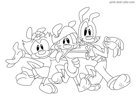 Animaniacs Coloring Pages Print And Color Com