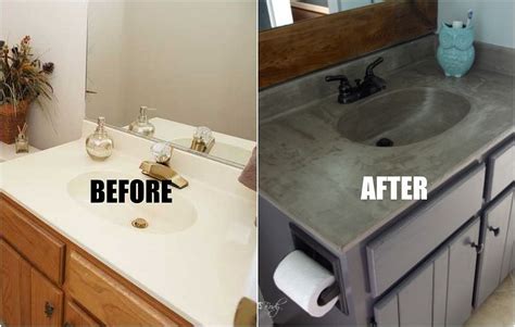 Buy how much does it cost to replace a bathroom? DIY Concrete Vanity for $20 | Diy home improvement, Home ...
