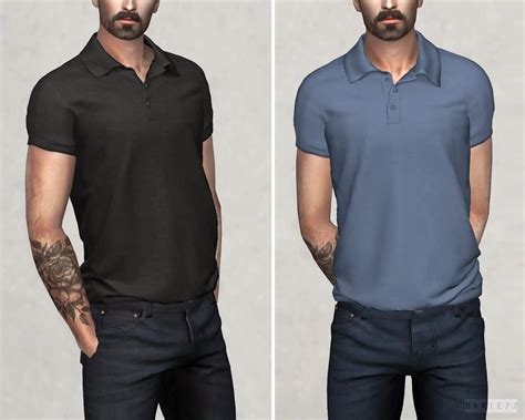Nice Polo Shirt Created By One Of The Best Artists For Male Sims