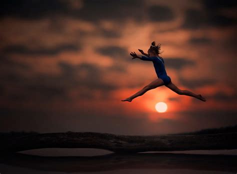 Gymnastics Sunset Wallpapers Wallpaper Cave