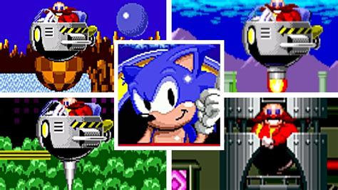 Sonic The Hedgehog All Boss Fights No Damage Youtube