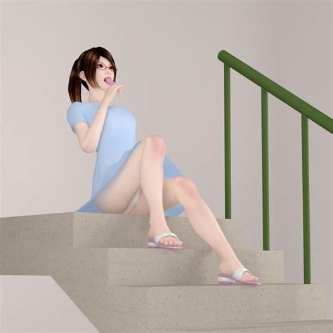 Natsumi Dress Pose 10 3d Model Cgtrader