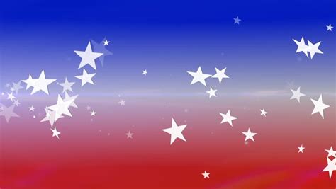 Red White And Blue Abstract Background With Stars Stock Footage Video