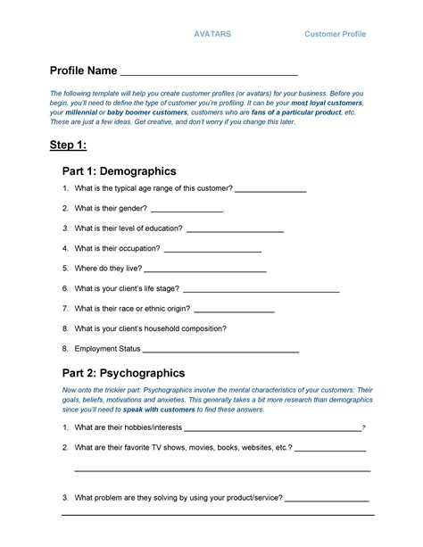 50 Ideal Customer Profile Templates (Word & Excel) ᐅ TemplateLab