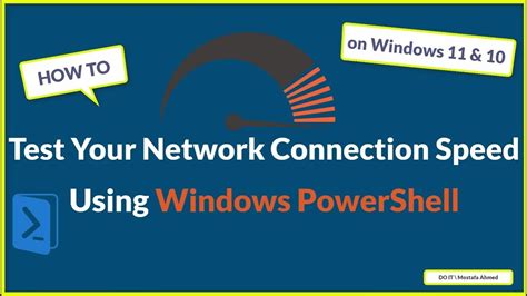 Test Your Network Connection Speed Using Windows Powershell On Windows